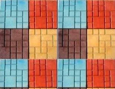 Форма 71/2 Квадрат Сеть 25,0х25,0х2,5 см фото 2