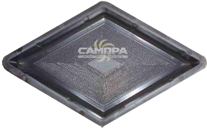 Форма тротуарной плитки Ромб узорчатый фото 3