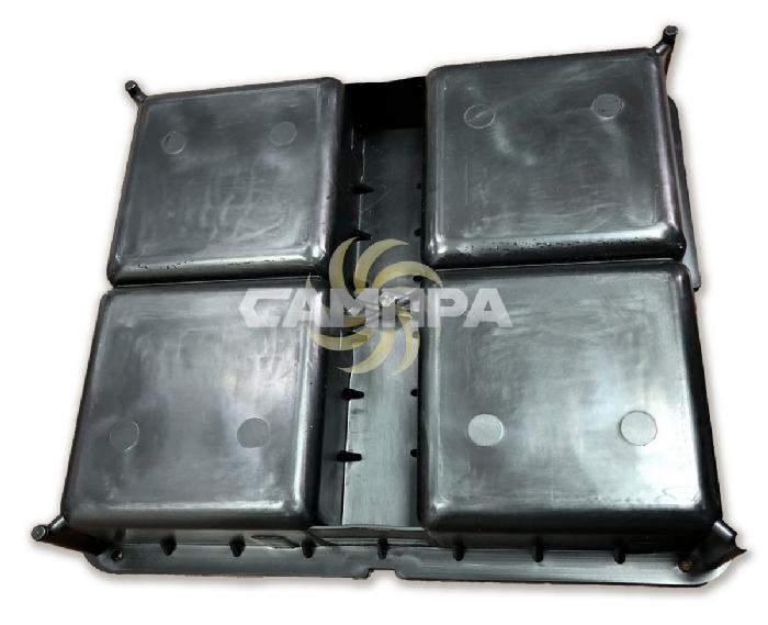 Форма для тротуарной плитки 10х10х4,5 шагрень фото 3